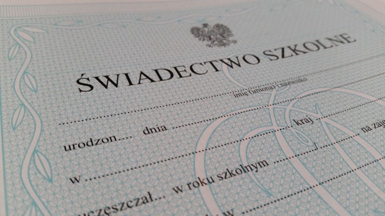 Świadectwa szkolne
