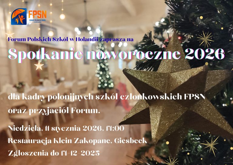 Noworoczne spotkanie kadry i przyjaciół Forum Polskich Szkół w Holandii